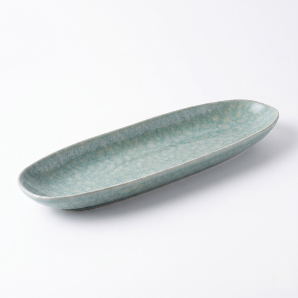 Plat de service L – Bleu Perle