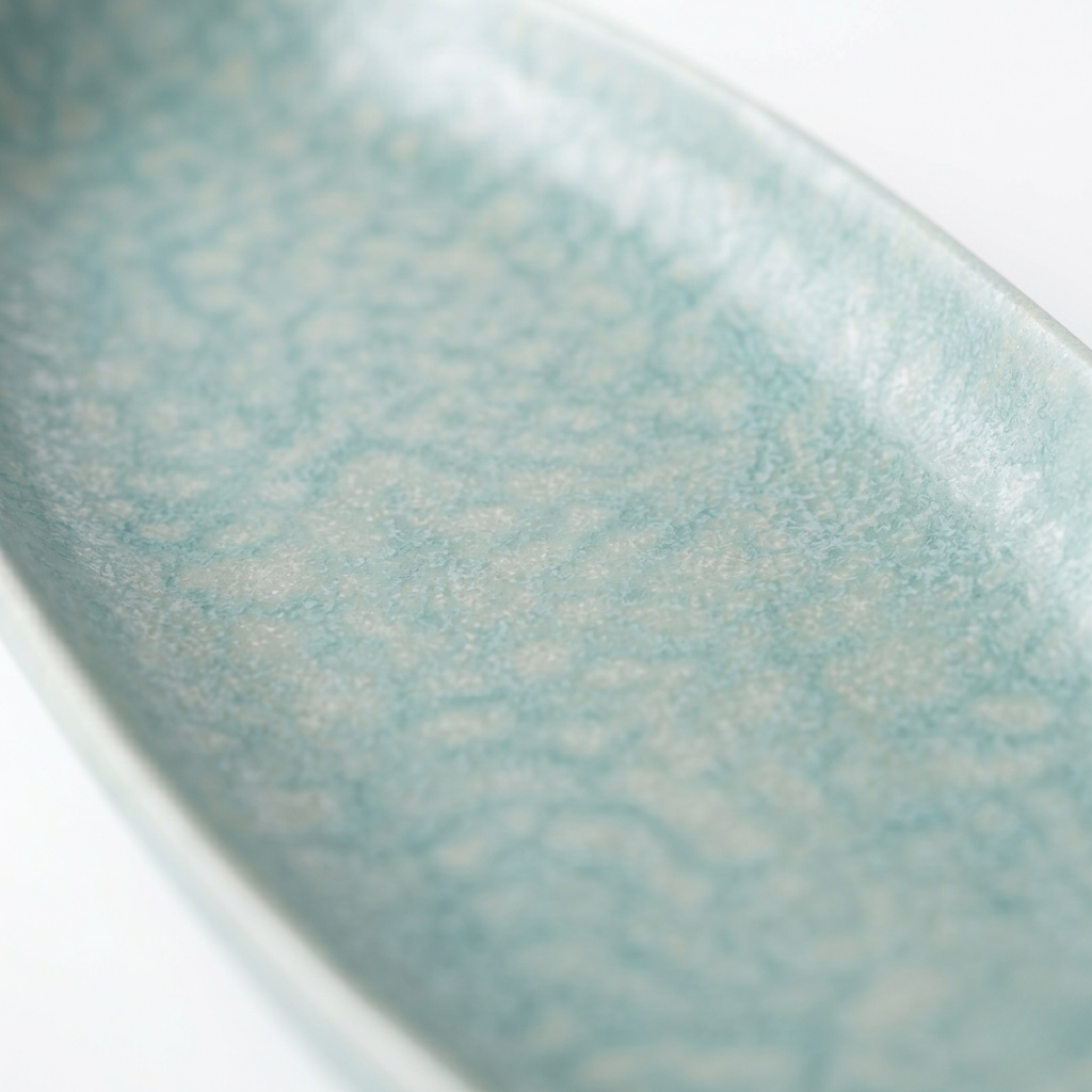 Plat de service L – Bleu Perle