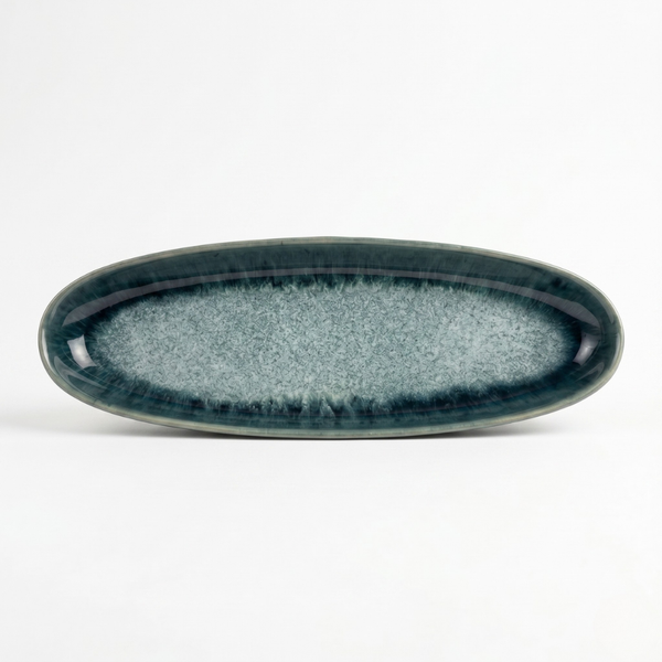 Plat de service L – Bleu Océan