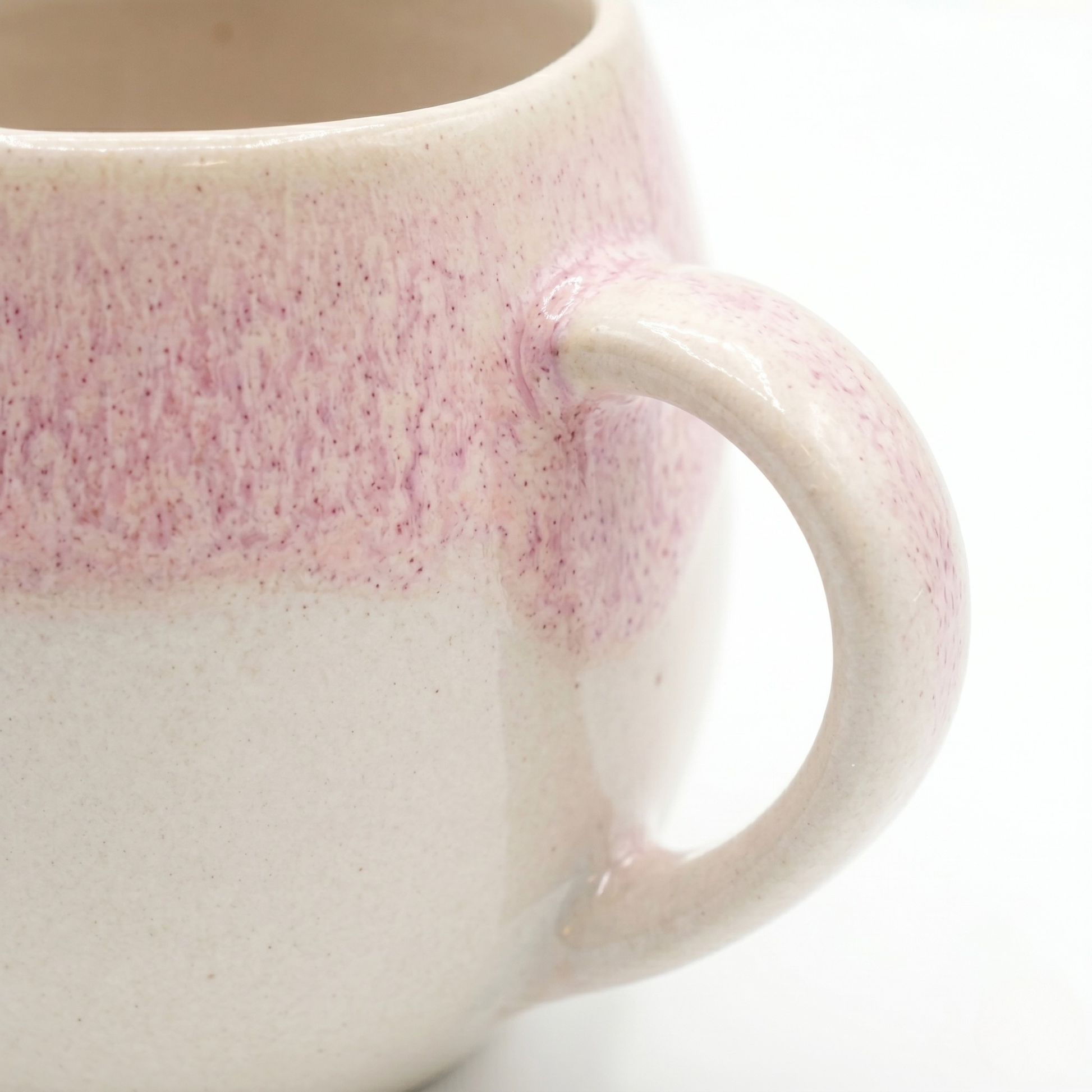 Mug ballon M - Rose et blanc