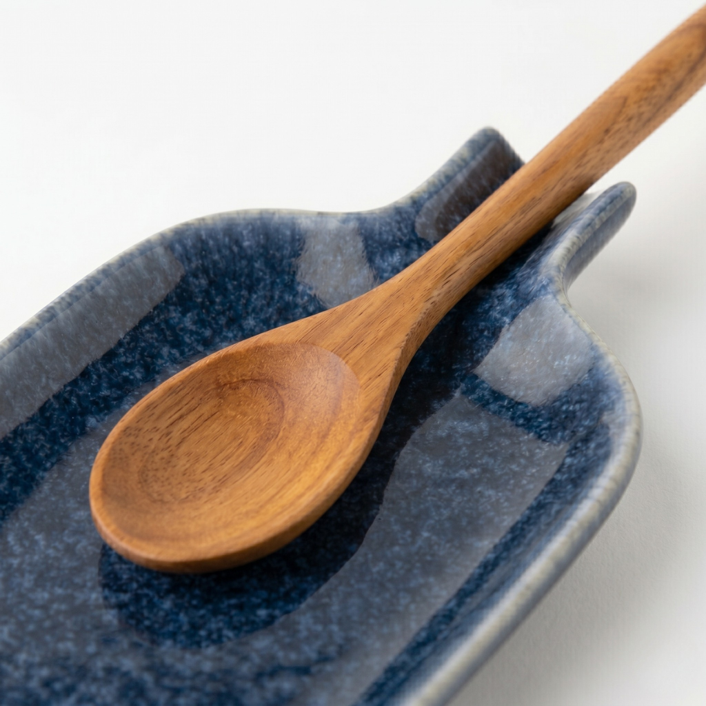 Repose-cuillère – Bleu Orage