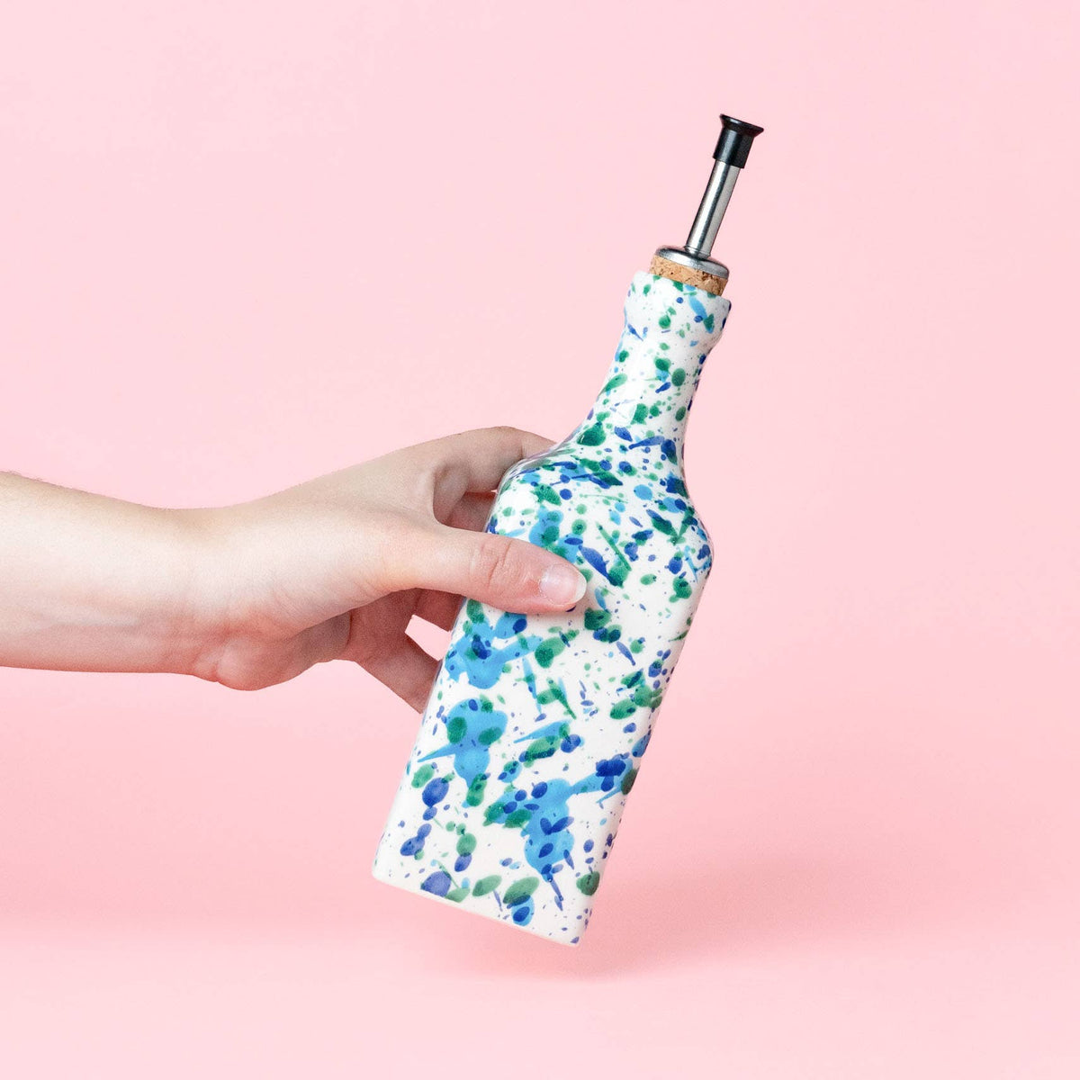 Distributeur d'huile - Corail bleu et vert