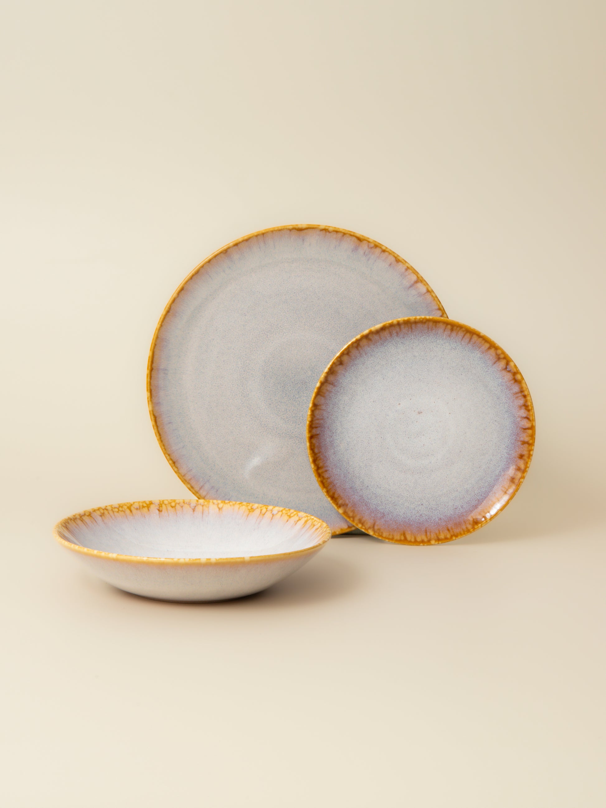 Assiette creuse Amazonie - Crème