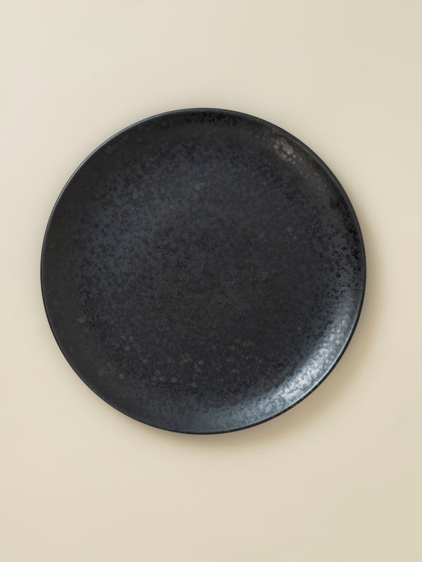 Grande assiette Éclipse - Noir profond