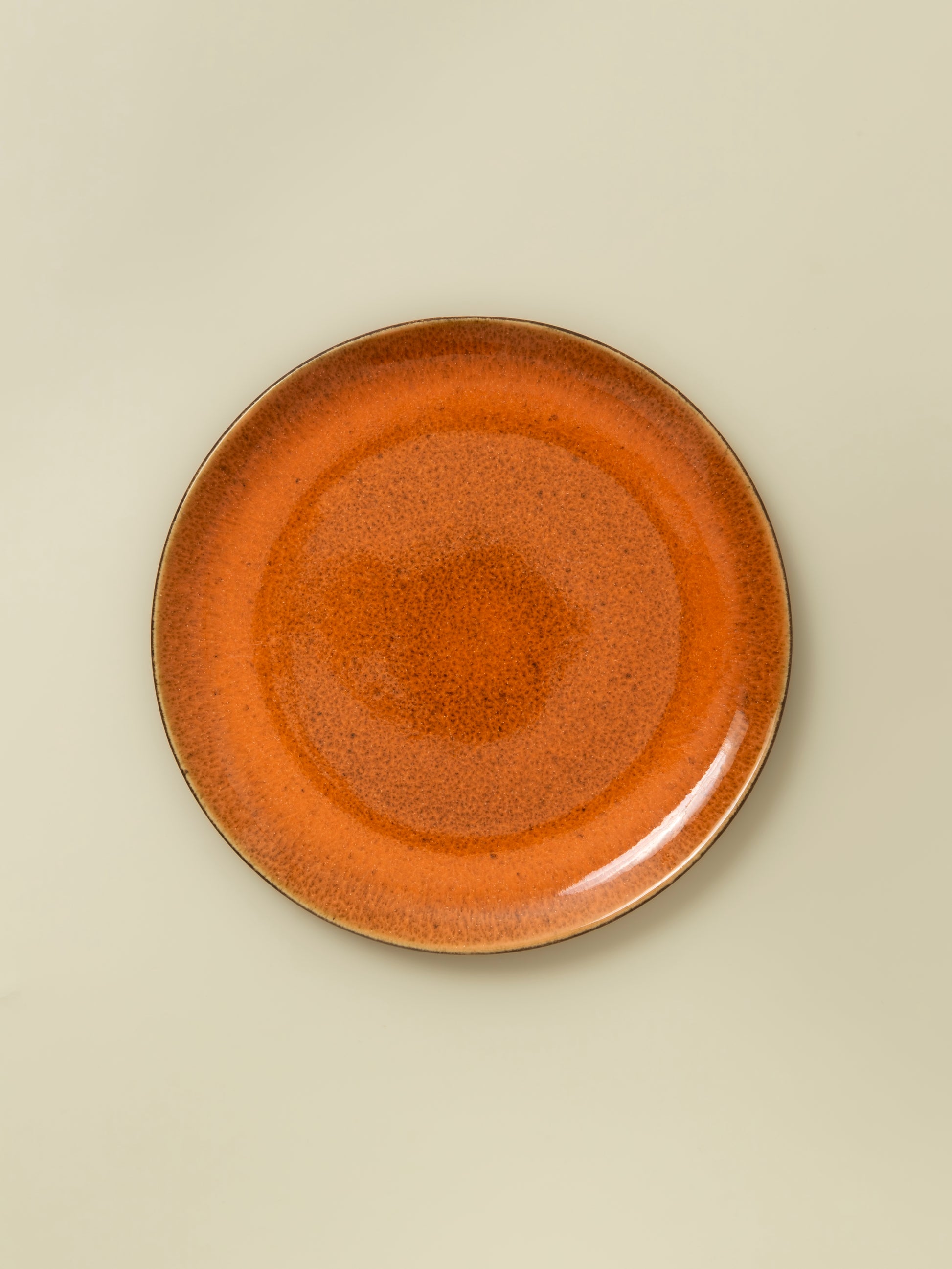 Petite assiette Graines - Orange sienne