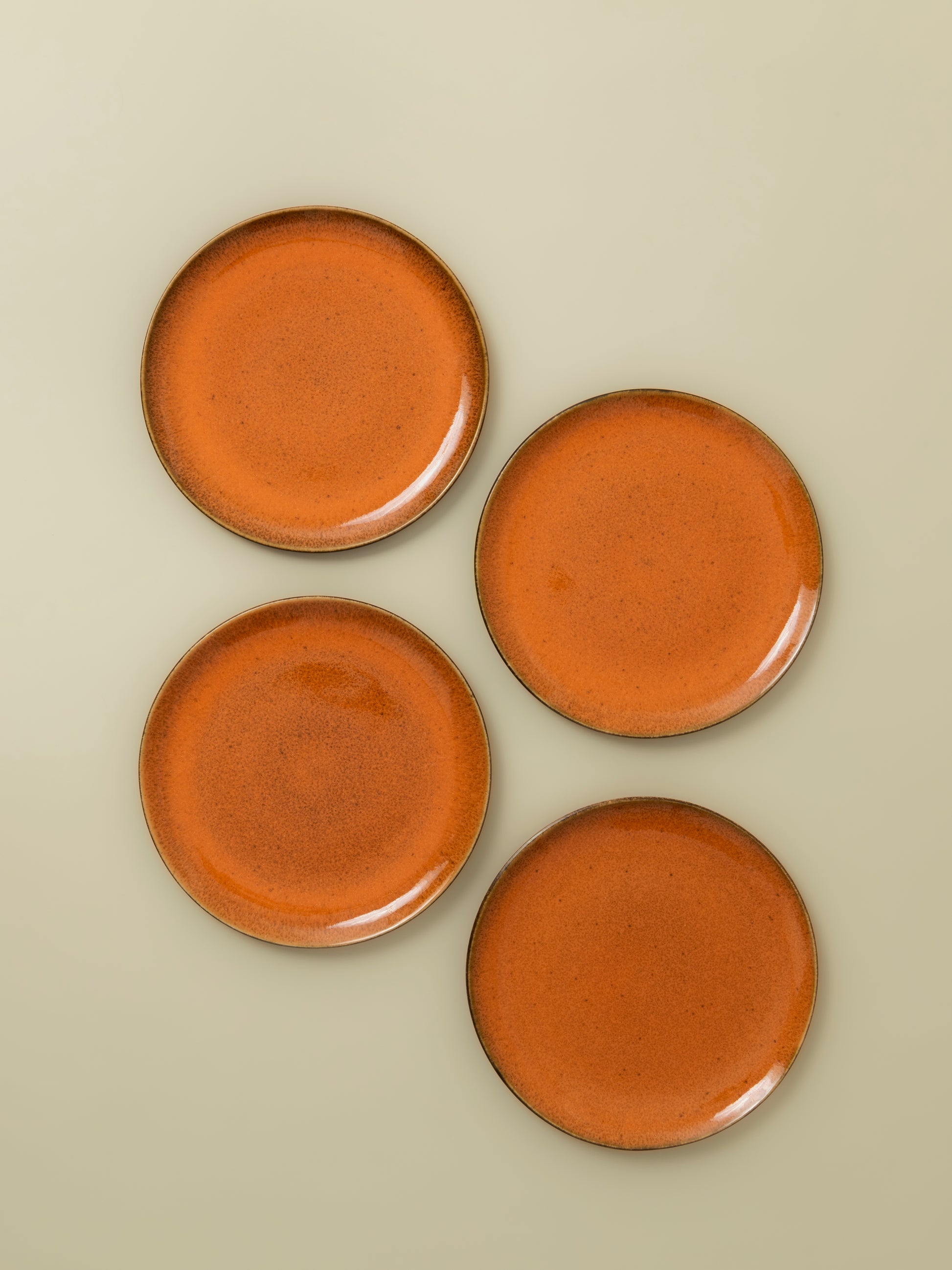 Petite assiette Graines - Orange sienne