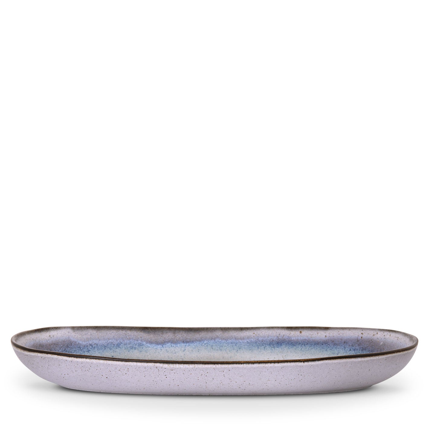Plat de service L Voile - Bleu nacré