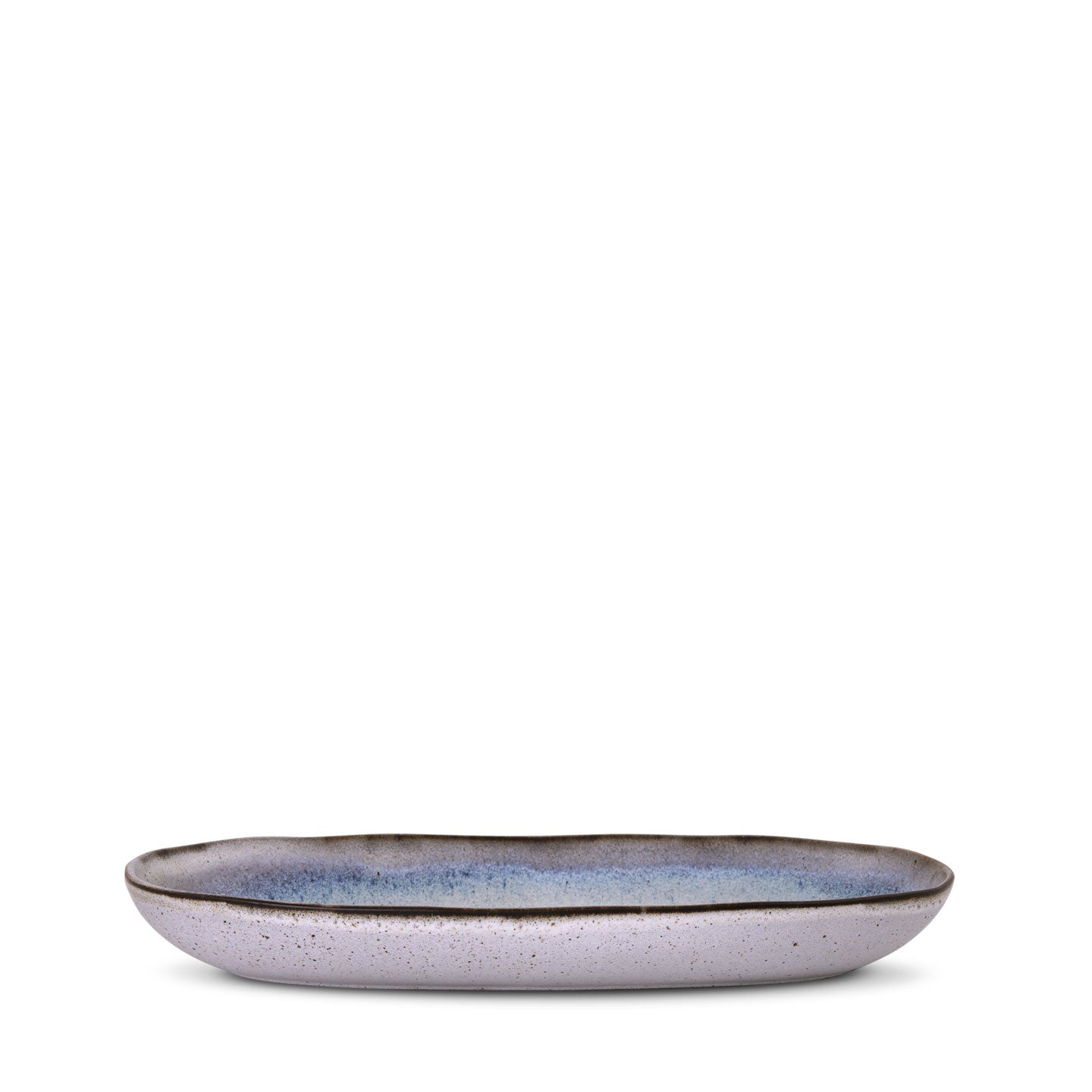 Plat de service M Voile - Bleu nacré