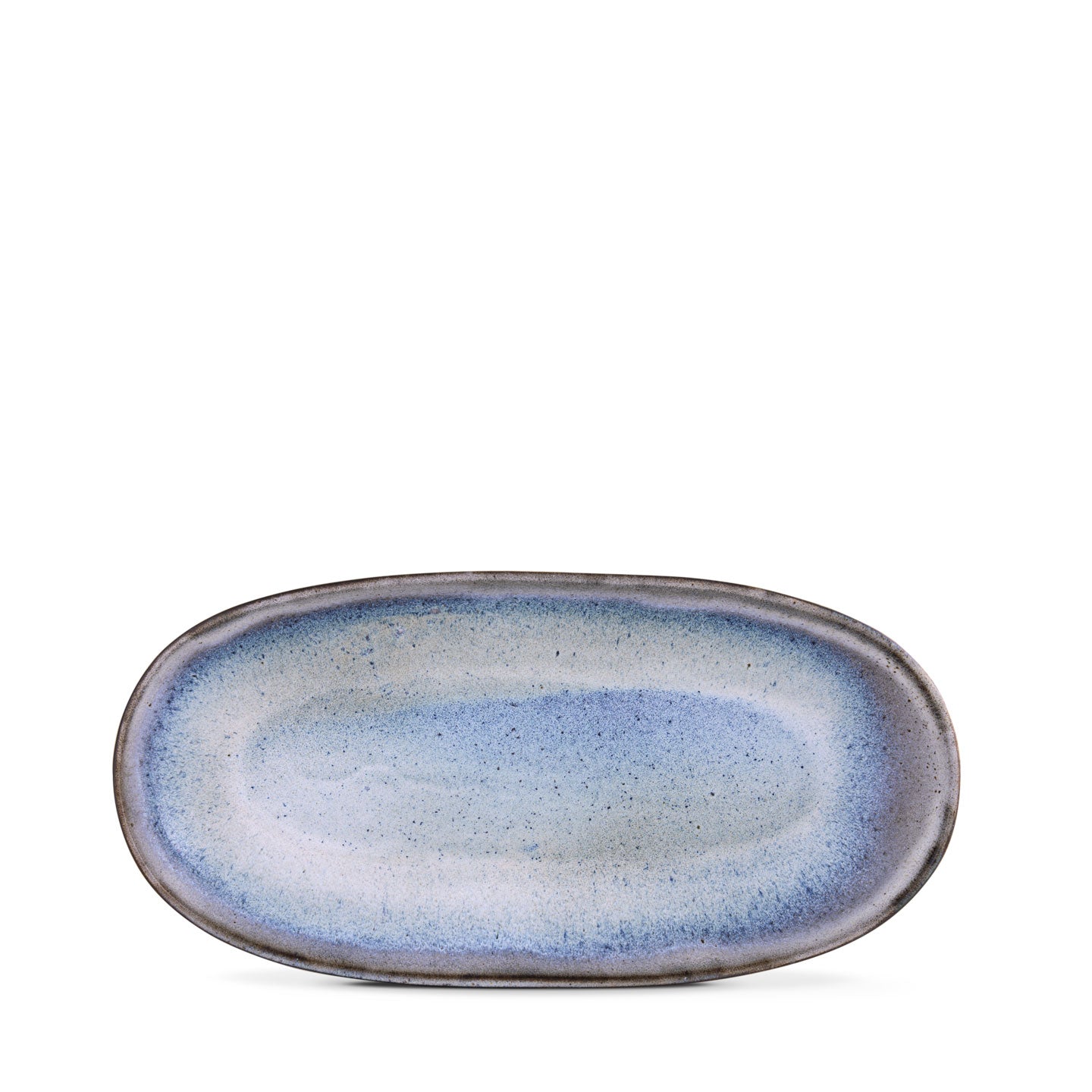 Plat de service M Voile - Bleu nacré