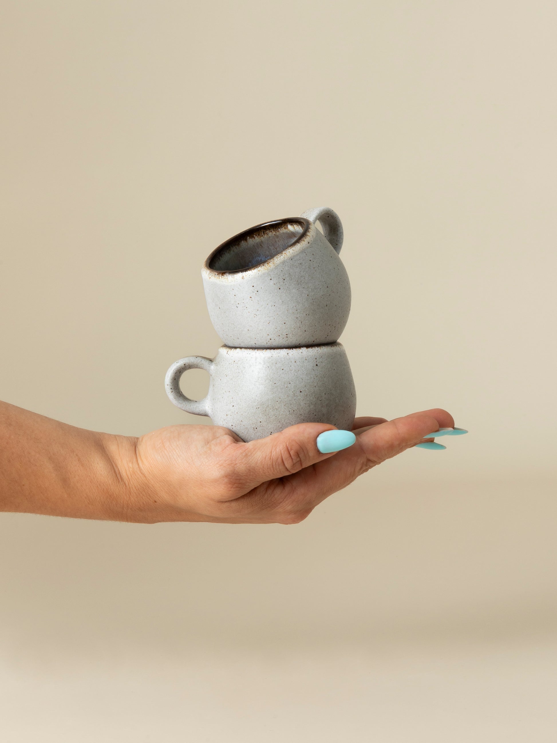 Petit mug Voile - Bleu nacré