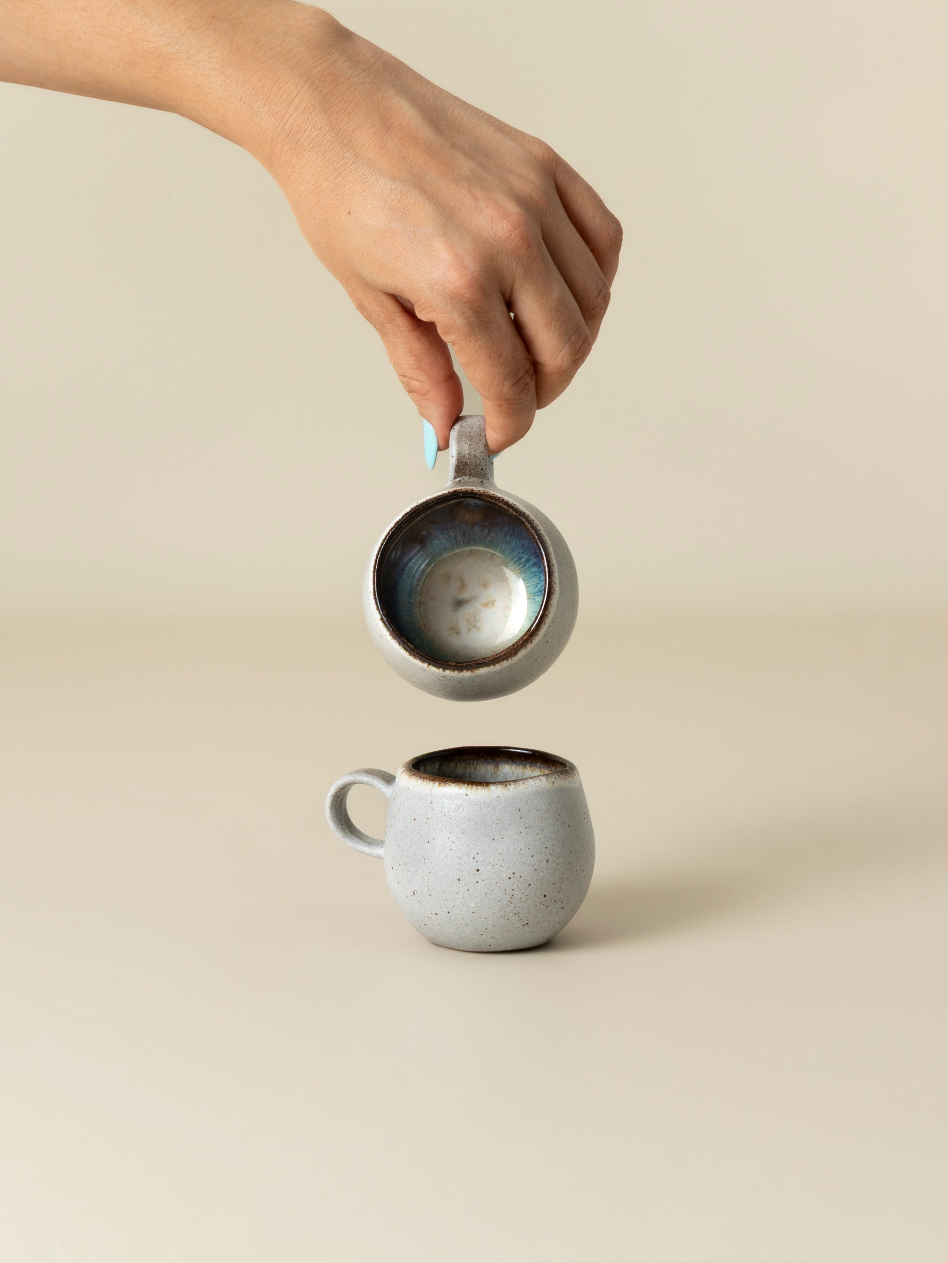 Petit mug Voile - Bleu nacré