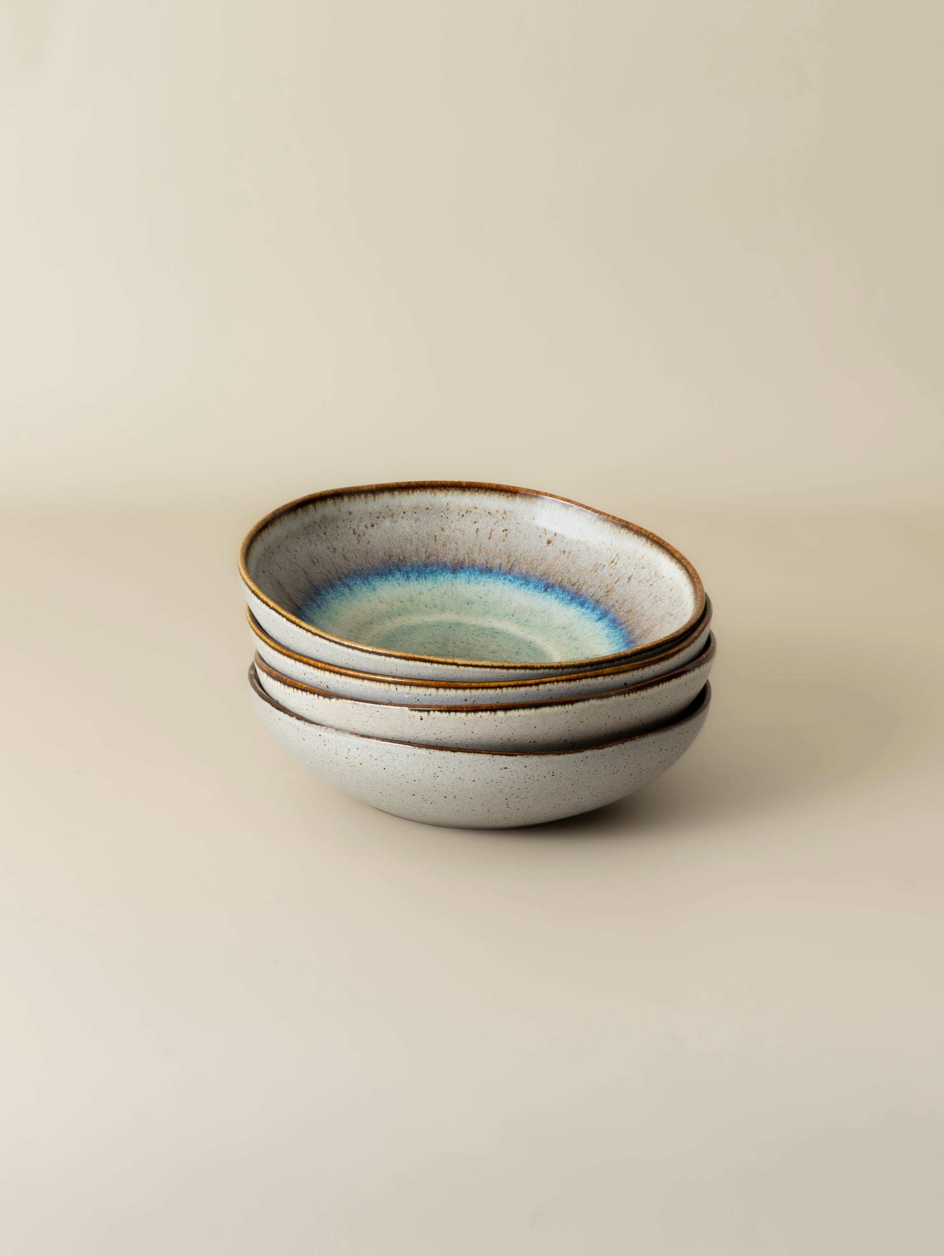 Assiette creuse Voile - Bleu nacré