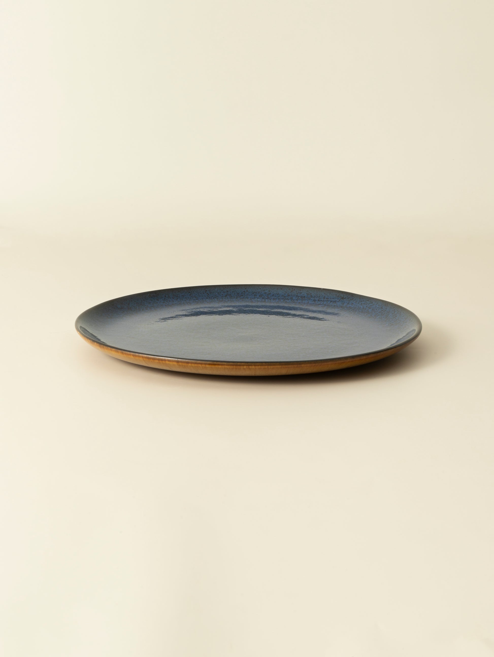 Grande assiette Graines - Bleu marine