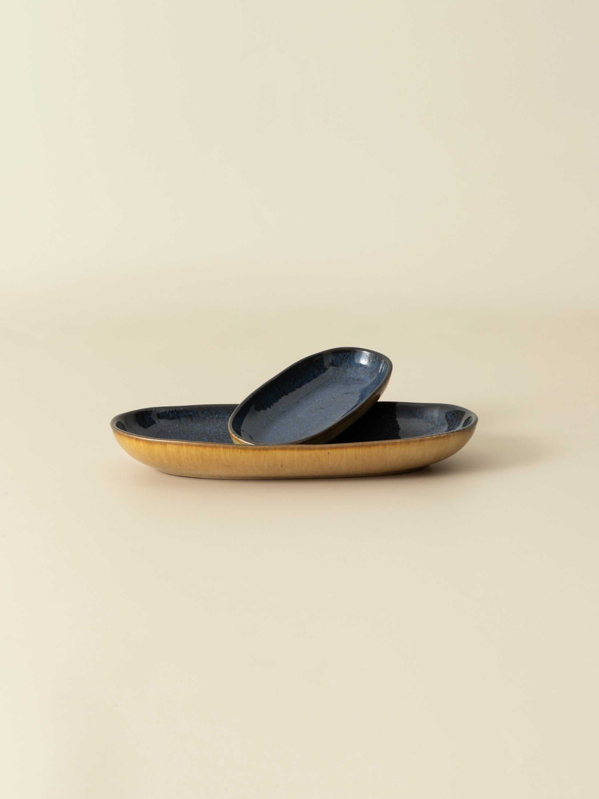 Plat de service XS Graines - Bleu marine