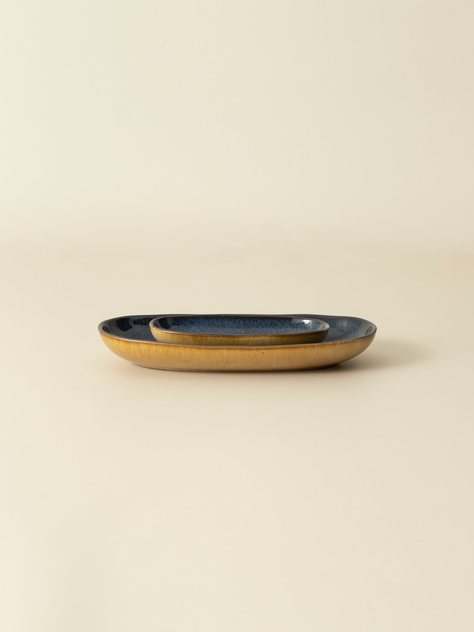 Plat de service XS Graines - Bleu marine